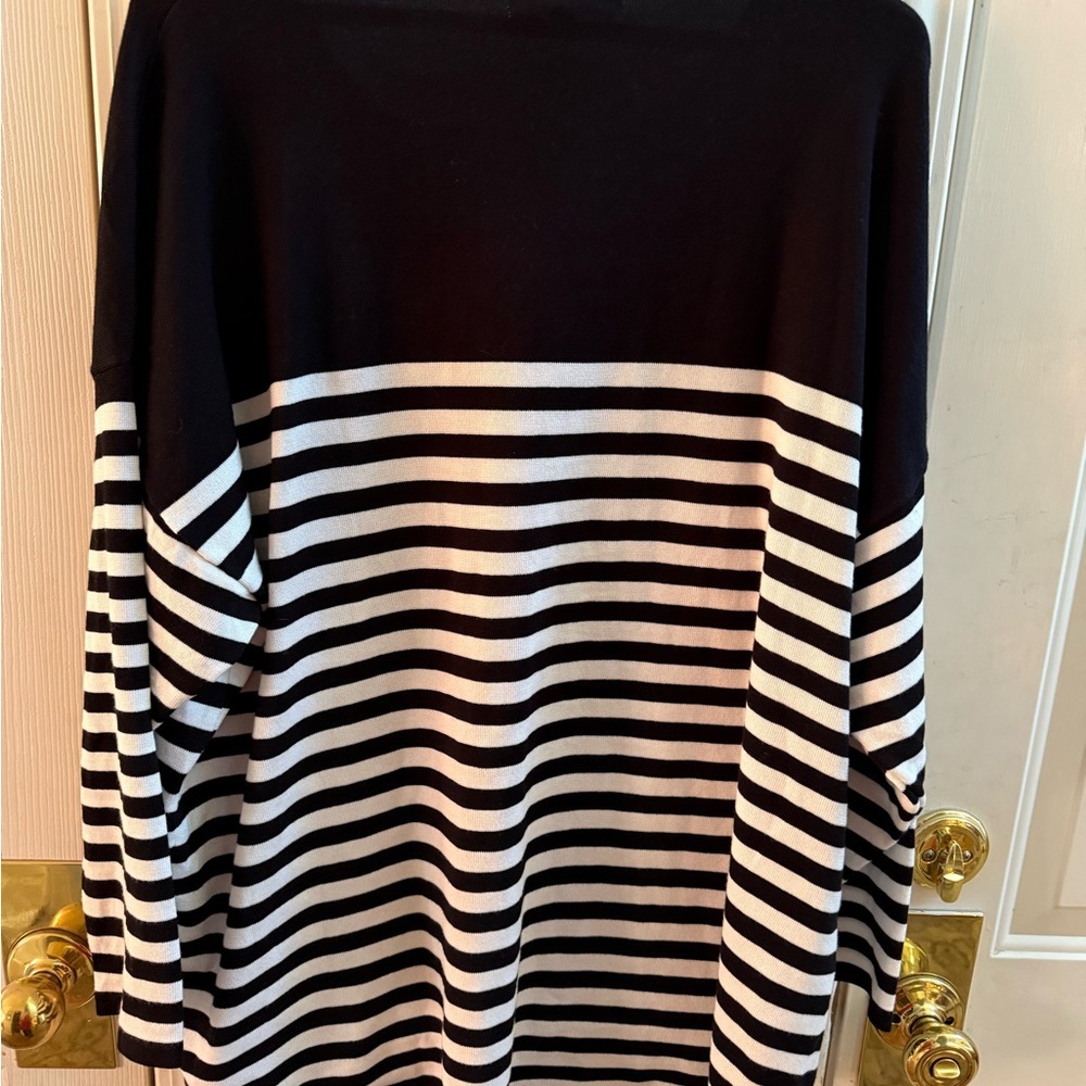 NWT Philosophy Heart Intarsia Stripe Sweater - Picture 6 of 8